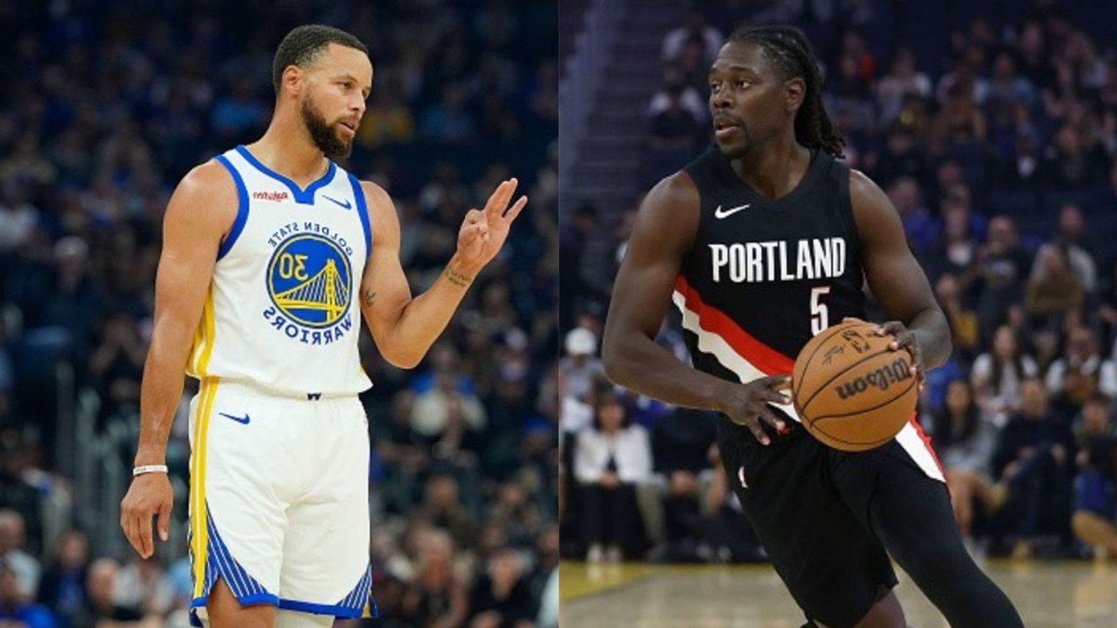Warriors vs Trail Blazers schedule: Date, time, live stream and more on NBA 2025-26 pre-season Steph Curry, Jrue Holiday in the frame (Images via Getty)