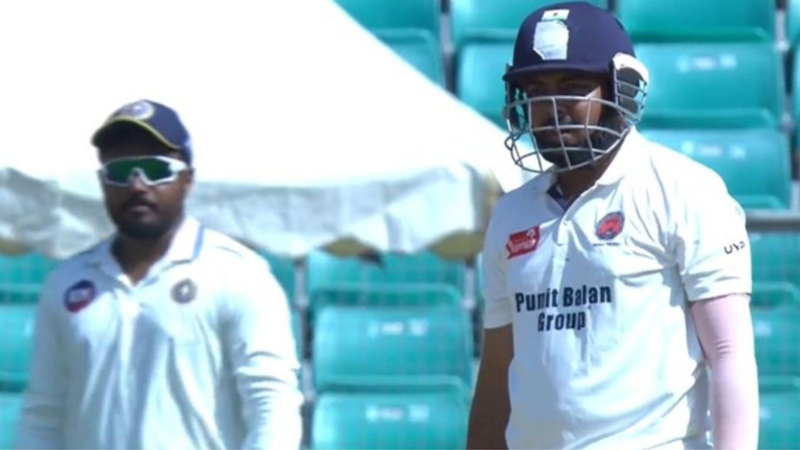 Prithvi Shaw out for 4-ball duck on Maharashtra debut in Ranji Trophy 2025-26, team down 5 wickets for just 18 runs Prithvi Shaw reacts after getting dismissed for a four-ball duck on his Maharashtra Ranji Trophy debut against Kerala, featuring Sanju Samson.