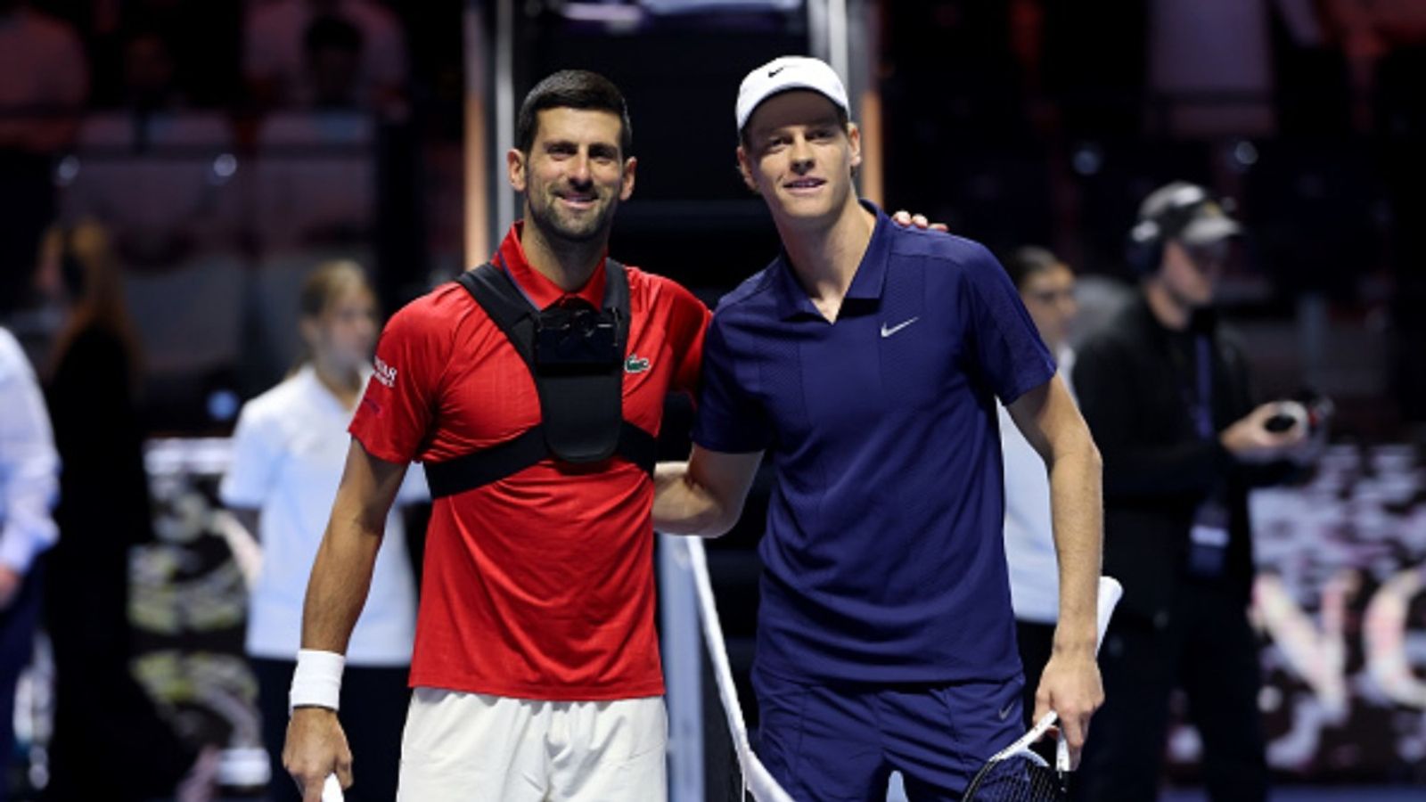 Novak Djokovic issues apology following Six Kings Slam exit to Jannik Sinner Novak Djokovic and Jannik Sinner in the frame (Images via Getty)