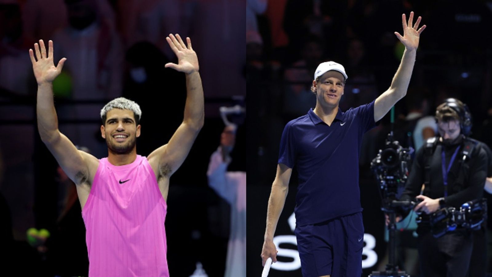 Carlos Alcaraz vs Jannik Sinner: H2H, prediction & where to watch this Six Kings Slam final Carlos Alcaraz and Jannik Sinner in the frame (Image via Getty)