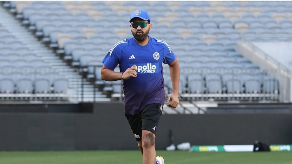 Rohit Sharma at Perth Stadium