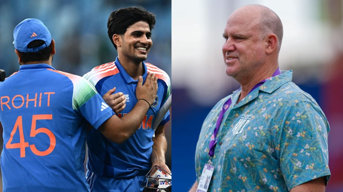 Rohit Sharma and Shubman Gill alongside Matthew Hayden