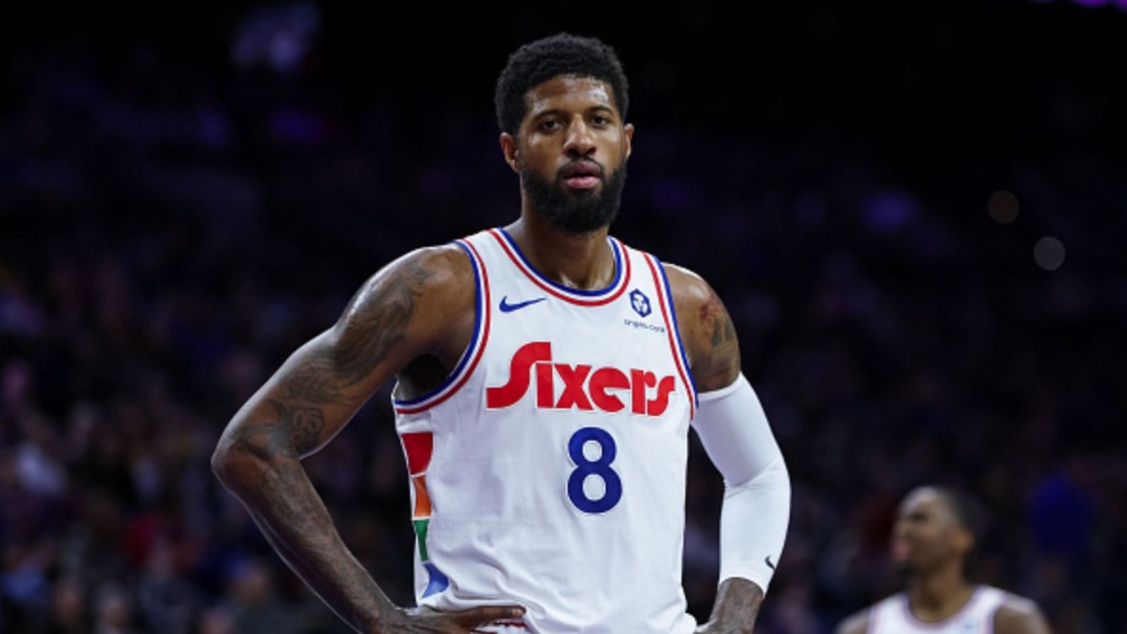 Paul George injury update; NBA Insider comes up with concerning report for Philadelphia 76ers’ star Paul George in the frame (Image via Getty)