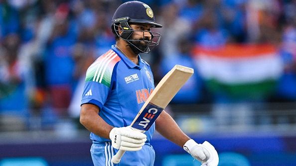 India's superstar batter Rohit Sharma in frame