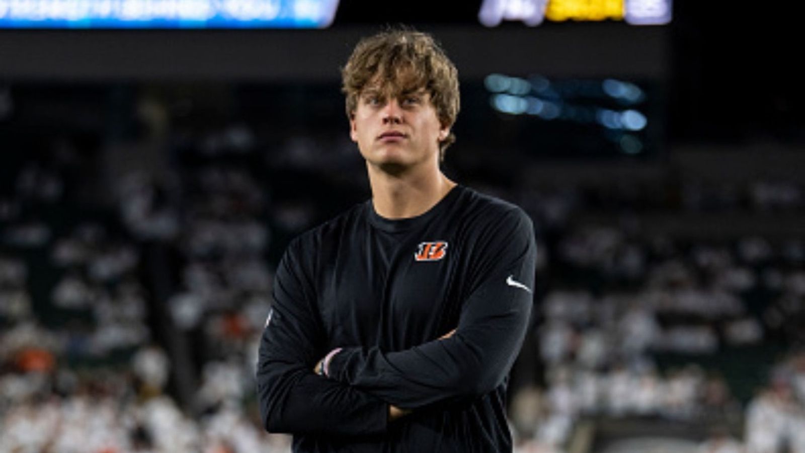 Watch: Bengals’ Joe Burrow’s unhappy sideline look against Steelers goes viral Joe Burrow in the frame (Image via Getty)