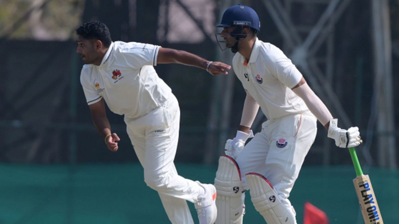 'I had blanked out for 10 seconds': 30-year-old India pacer overcomes severe bronchitis to take 4 crucial wickets in Mumbai's Ranji Trophy opener win Tushar Deshpande of Mumbai during Ranji Trophy match aganist Jammu and Kashmir at Sher-I-Kashmir Stadium on October 16, 2025 in Srinagar, India.
