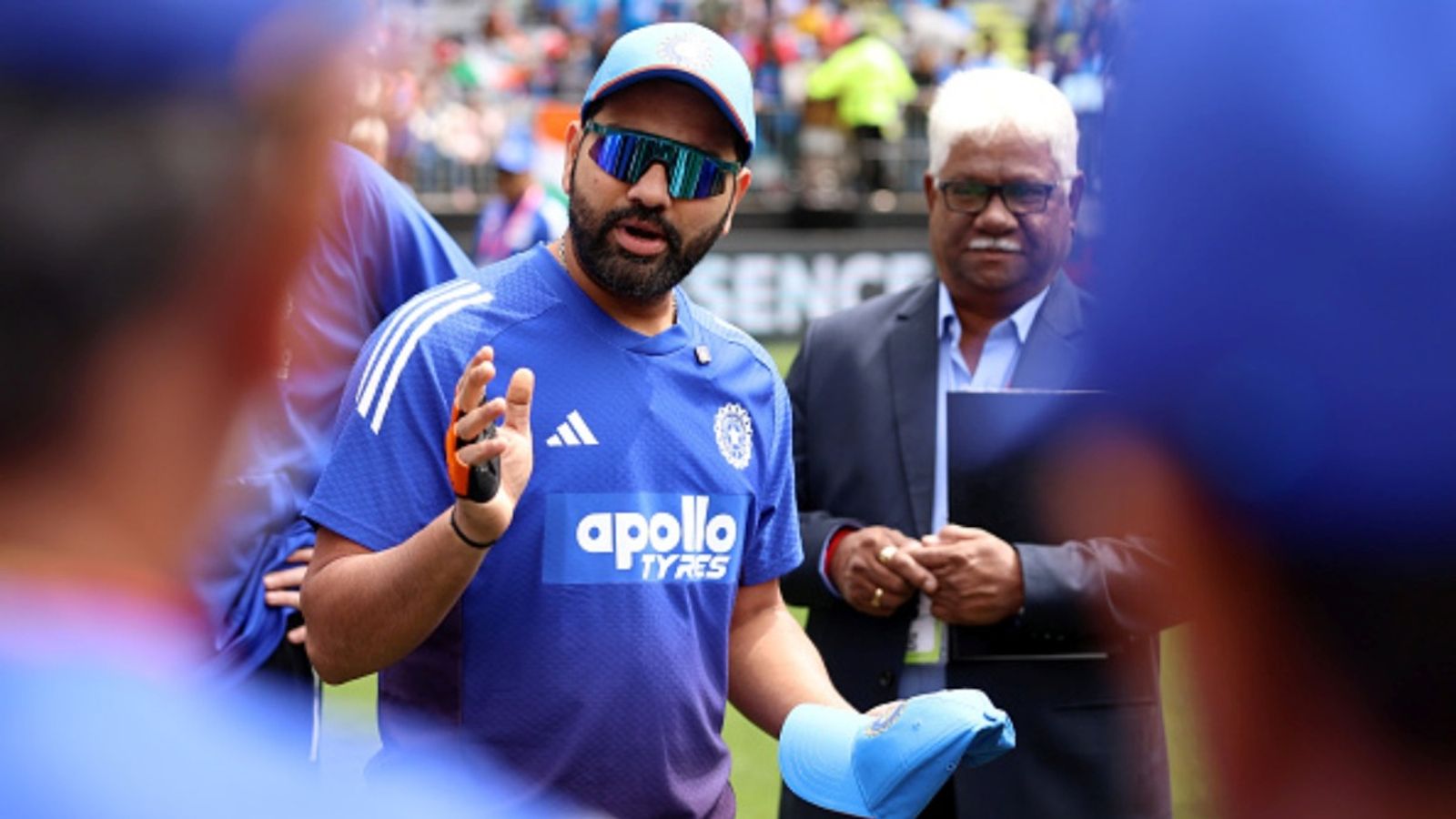 'Commitment to go home and not indulge in famous vadapav and...': Ex-IND assistant coach hails Rohit Sharma for controlling eating habits Rohit Sharma of India presents Nitish Kumar Reddy of India maiden cap during game one of the ODI series against Australia at Perth Stadium on October 19, 2025.