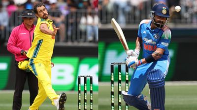 IND vs AUS: Mitchell Starc becomes only second bowler in the world to record this historic feat after dismissing Virat Kohli for a duck Australia's Mitchell Starc (L) and India's Virat Kohli in this frame