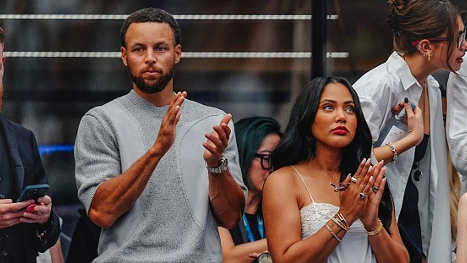 Steph Curry and wife Ayesha share romantic beach moments ahead of Warriors' season opener Stephen Curry and Ayesha Curry in the frame.