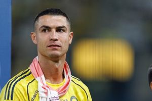 Cristiano Ronaldo acknowledges IShowSpeed after joining Al-Nassr fans in post-match celebrations at Al-Awwal Park SportsTak