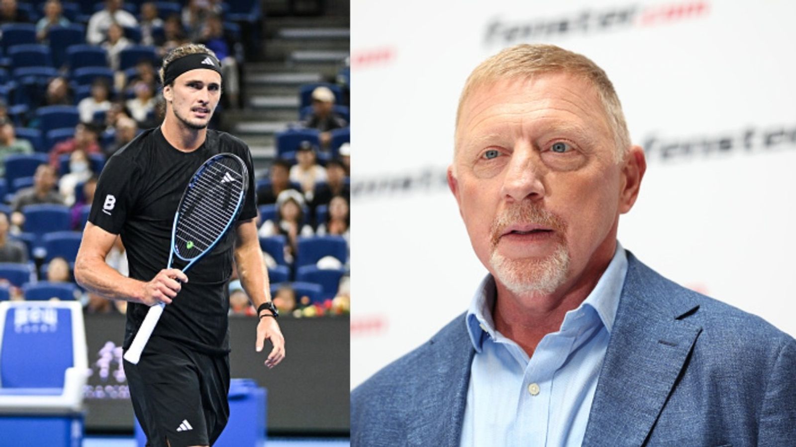 Alexander Zverev responds to Boris Becker’s criticism: "He’s looking for attention" Alexander Zverev and Boris Becker in the frame (Images via Getty)