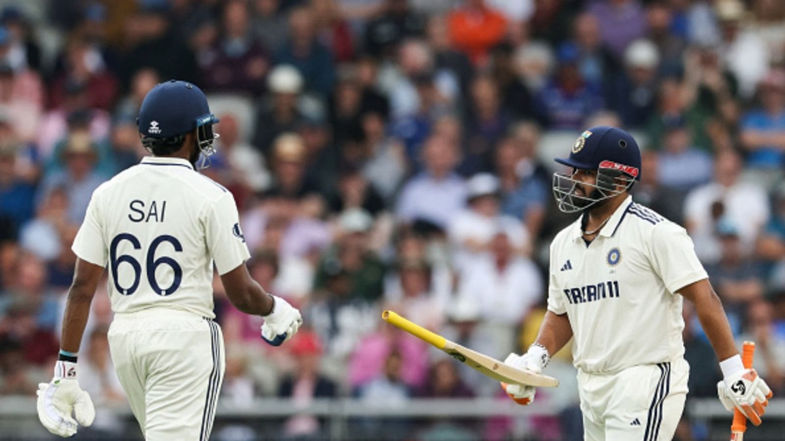 Rishabh Pant's return date confirmed, to lead India A against South African side, Sarfaraz Khan faces snub from selectors again India's Rishabh Pant (R) gives his bat back to Sai Sudharsan after he dropped it on day one of the fourth Test against England at Old Trafford, in Manchester, on July 23, 2025.