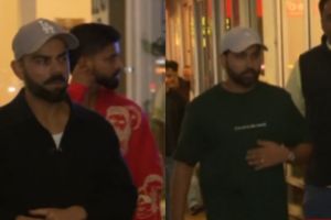 Watch: Virat Kohli, Rohit Sharma enjoy dinner with teammates in popular Indian restaurant at Adelaide ahead of 2nd ODI vs Australia SportsTak