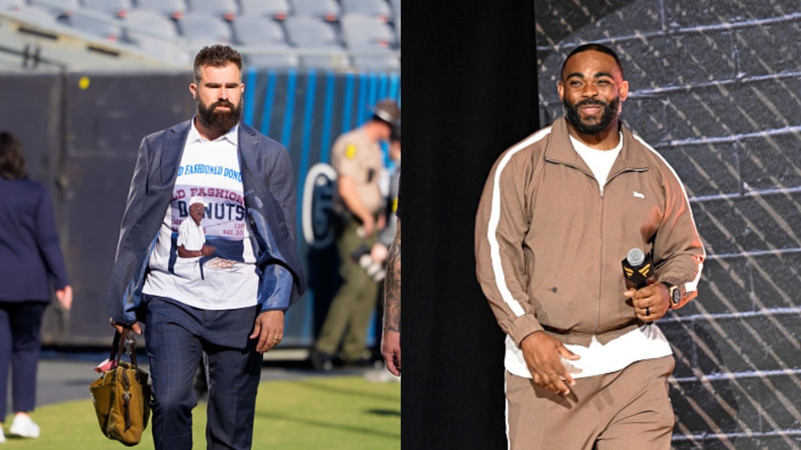 Jason Kelce gives HONEST opinion on Brandon Graham's unretirement amid Eagles' struggles Jason Kelce and Brandon Graham in the frame.