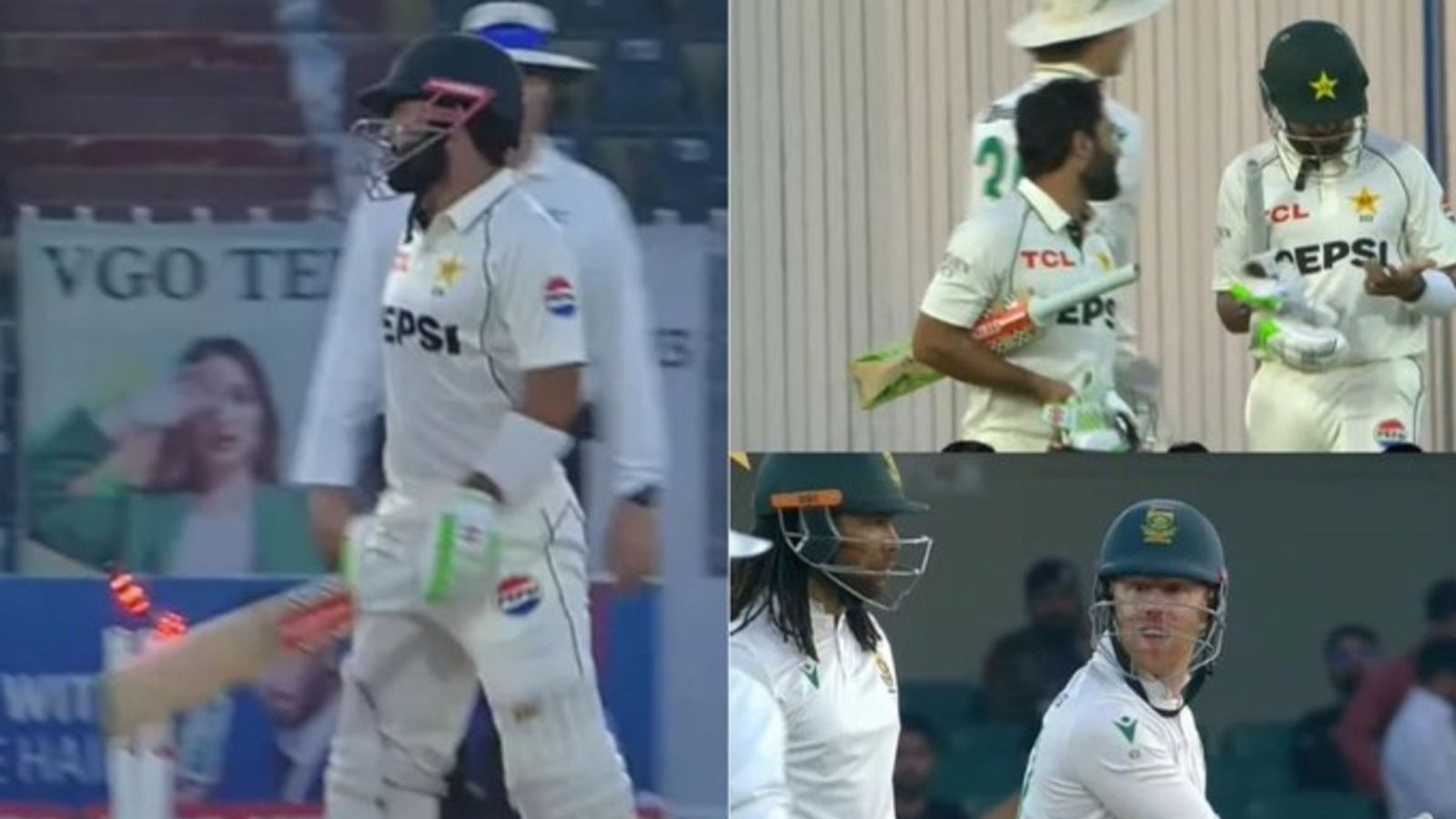 Why Mohmmad Rizwan wasn't given out hit-wicket for knocking bails off despite ball being not dead? ICC rule explained Pakistan's Mohammad Rizwan dislodges bails off his bat and South Africa wicketkeeper Kyle Verreynne appeals at the end of Day 3 of Rawalpindi Test.