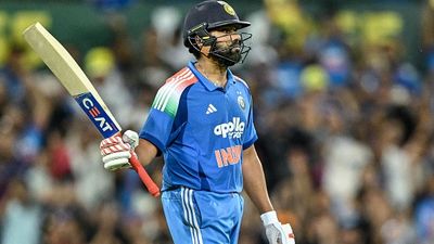 IND vs AUS: Rohit Sharma roars with splendid ton in 3rd ODI against Australia, clocks his 50th international century at the SCG India's superstar batter Rohit Sharma in this frame
