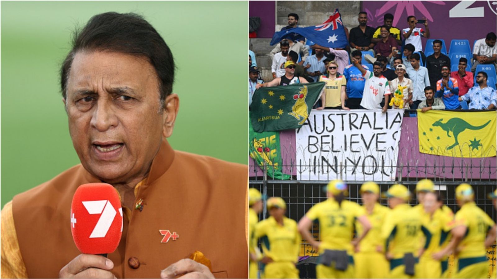 'Just lock him up and throw the keys away': Sunil Gavaskar infuriated by 2 Australia women cricketers facing harassment in Indore Former Indian cricketer Sunil Gavaskar; Australian team huddle during Women's ODI World Cup 2025 clash against South Africa at Holkar Cricket Stadium, Indore.