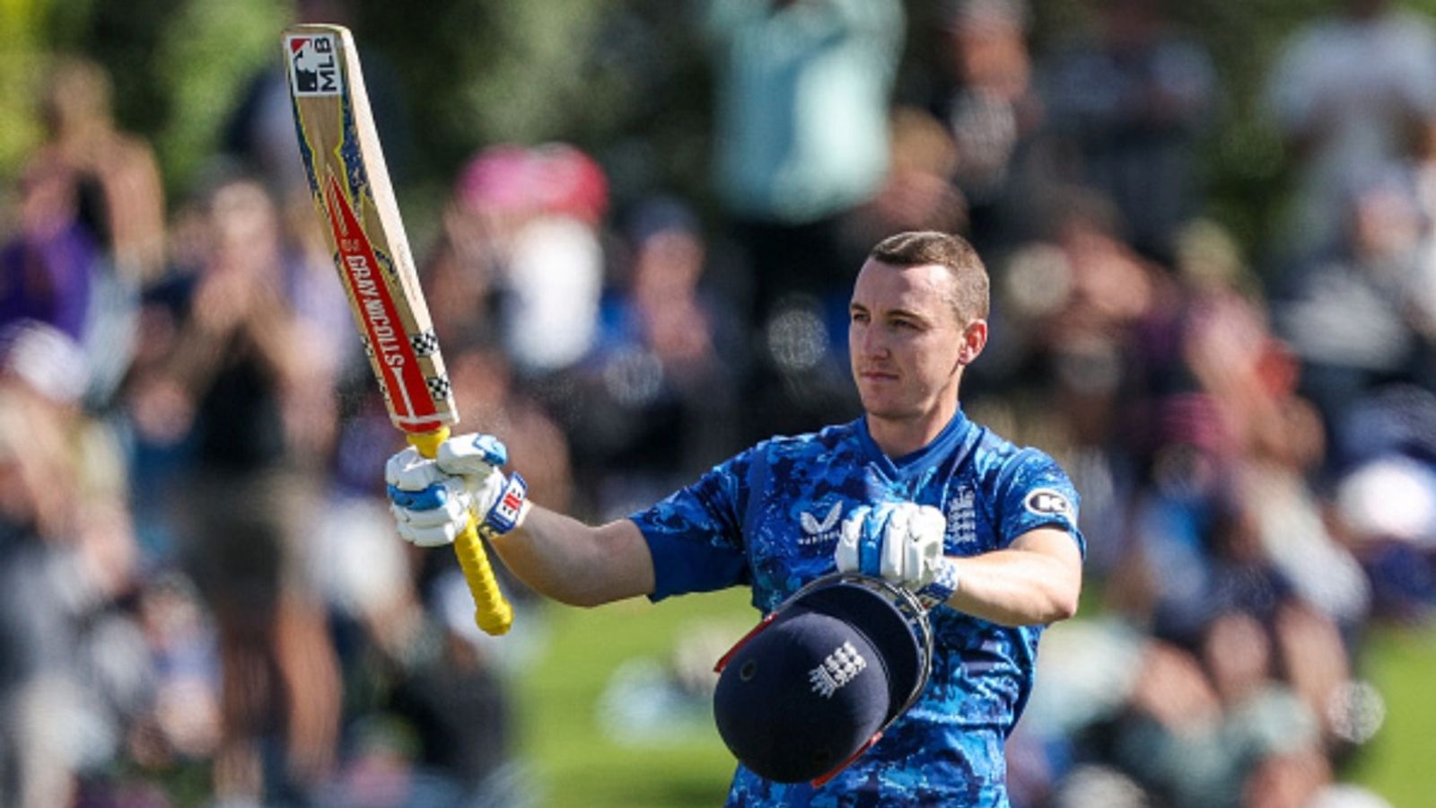 From 33/5, Harry Brook whacks 11 sixes in scintillating 135, becomes 1st England captain in 50 years to achieve rare feat in New Zealand England captain Harry Brook celebrates reaching a century during the first ODI of the series against New Zealand at Bay Oval in Tauranga on October 26, 2025.