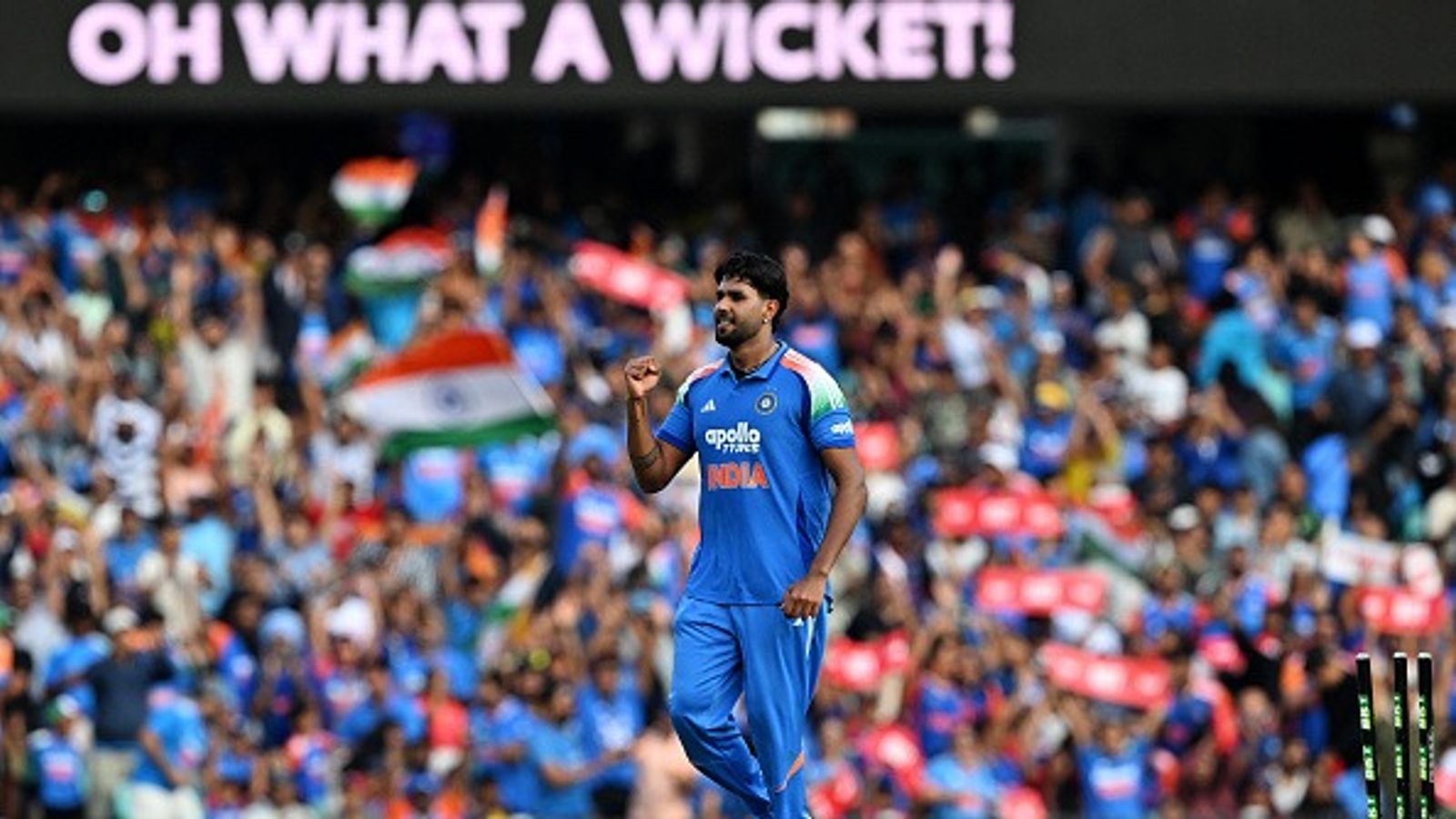 'Not just a win, a statement...': Harshit Rana's social media post after India's win in 3rd ODI against Australia goes viral Harshit Rana celebrates his wicket of Australia's Josh Hazlewood during the third one-day international (ODI) men's cricket match between Australia and India at the Sydney Cricket Ground