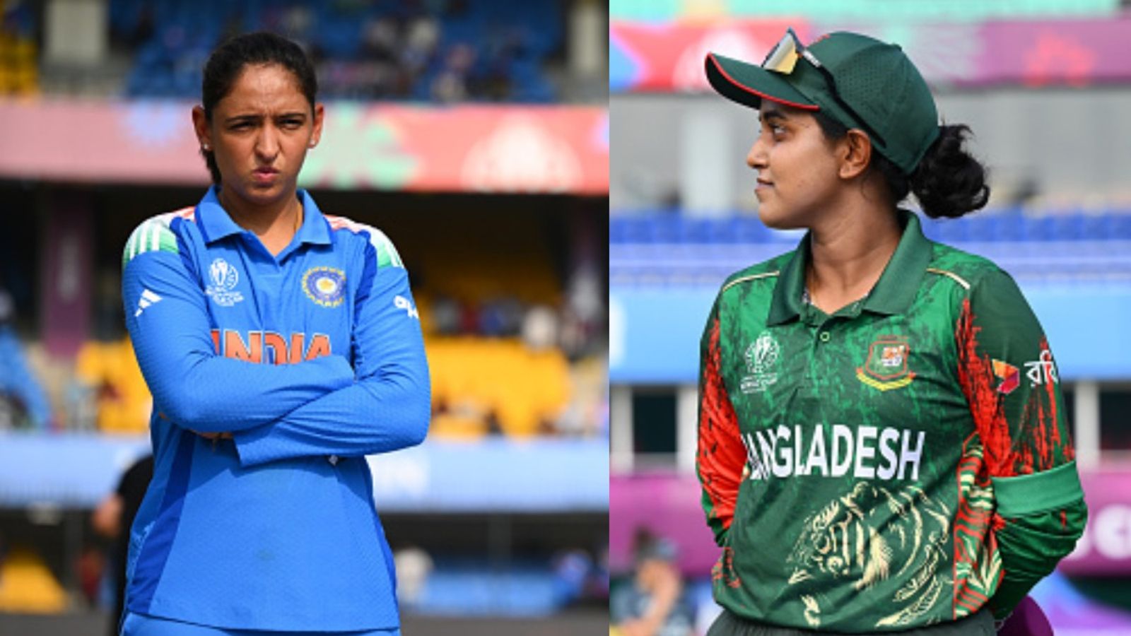 IND vs BAN: India to feature with three changes as Harmanpreet Kaur opts to bowl against Bangladesh, check playing XIs Harmanpreet Kaur and Nigar Sultana at toss in Women's ODI World Cup 2025