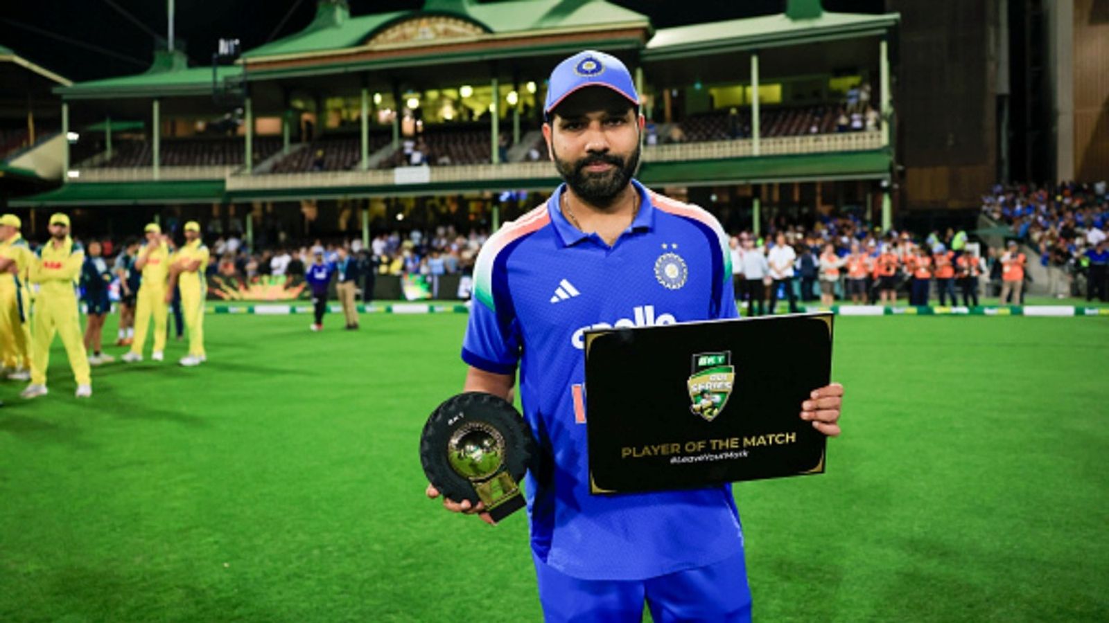 'I don't understand why some people didn't expect him to score': R Ashwin shuts down Rohit Sharma's doubters after Sydney showstopper Rohit Sharma of India is presented with the player of the match and series award after game three of the ODI series against Australia at Sydney Cricket Ground on October 25, 2025.