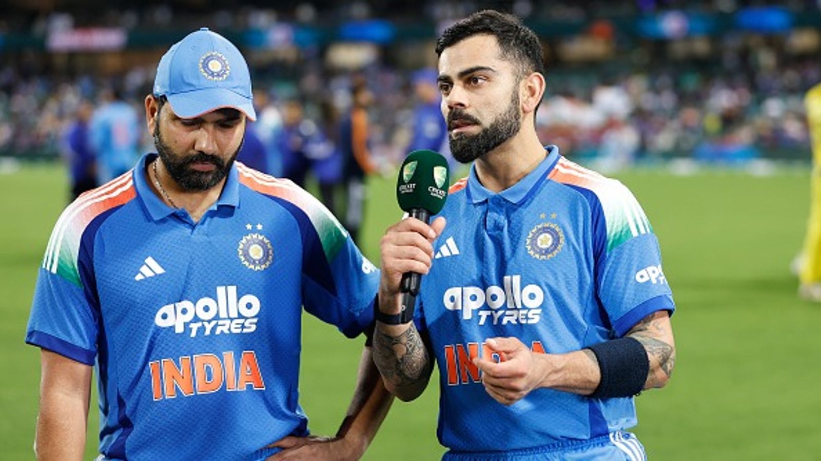 'Virat and Rohit will be team's biggest assets for 2027 ODI World Cup': Ex-India's chief selector throws weight behind RO-KO India's superstar batters Virat Kohli (R) and Rohit Sharma in this frame