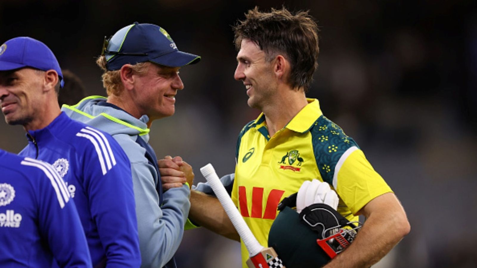 'Is it the style that can win a World Cup? We believe so': Australia head coach's big statement on their T20 template ahead of T20I series vs India Andrew McDonald, head coach of Australia and Mitchell Marsh celebrate winning game one of the ODI series against India at Perth Stadium on October 19, 2025.