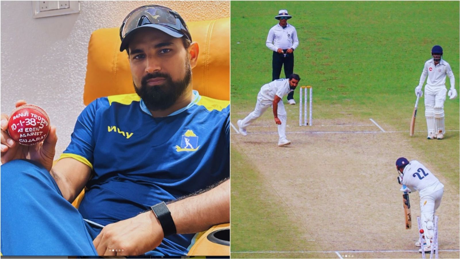 'Is there an outstanding bowler at the moment who can take Shami's place?': India pacer's childhood coach slams selectors, wanted him to play South Africa A series Bengal pacer Mohammed Shami shows the match ball after taking a fifer against Gujarat in Ranji Trophy 2025-26 clash.