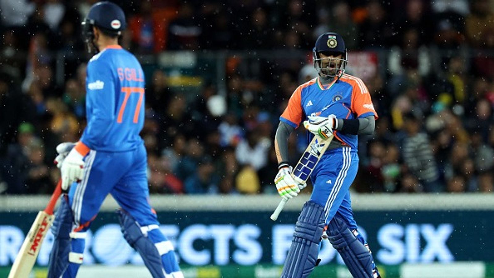 IND vs AUS: Gill-Suryakumar's fiery start goes in vain as India vs Australia's 1st T20I washed out due to relentless rain IND vs AUS: Gill-Suryakumar's fiery start goes in vain as India vs Australia's 1st T20I washed out due to relentless rain