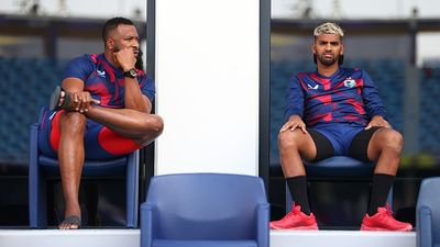 Kieron Pollard, Nicholas Pooran reunite in Mumbai Indians' wildcard gamble for 2025-2026 season West Indies' Kieron Pollard 9L) and Nicholas Pooran look on in this frame