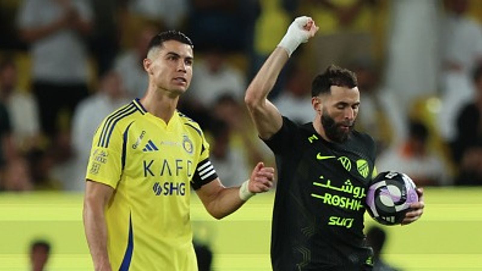 Karim Benzema reacts as Al-Ittihad eliminate Cristiano Ronaldo's Al-Nassr from King's Cup Karim Benzema reacts as Al-Ittihad eliminate Cristiano Ronaldo's Al-Nassr from King's Cup