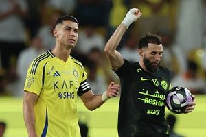 Karim Benzema reacts as Al-Ittihad eliminate Cristiano Ronaldo's Al-Nassr from King's Cup SportsTak