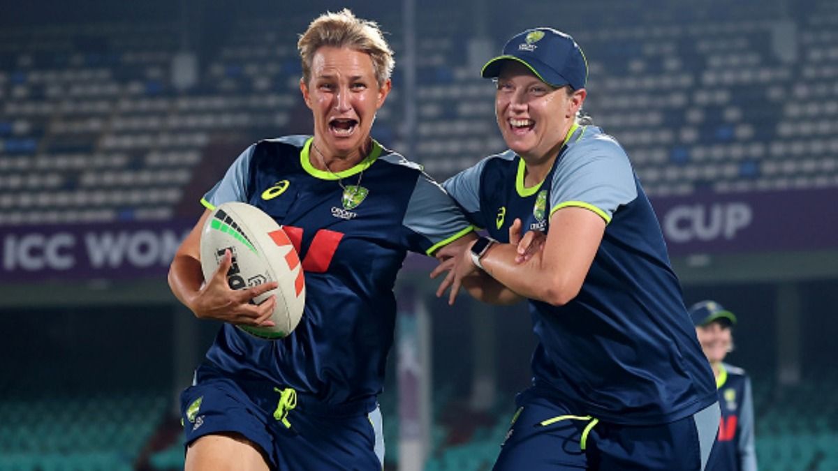 'Relief? I know that they've got...': Australia head coach's straightforward answer on Shafali Verma replacing injured Pratika Rawal for World Cup semifinal Australia Head Coach Shelley Nitschke and captain Alyssa Healy during the Australia net session at Dr. Y.S. Rajasekhara Reddy ACA-VDCA Cricket Stadium on October 11, 2025 in Visakhapatnam, India.