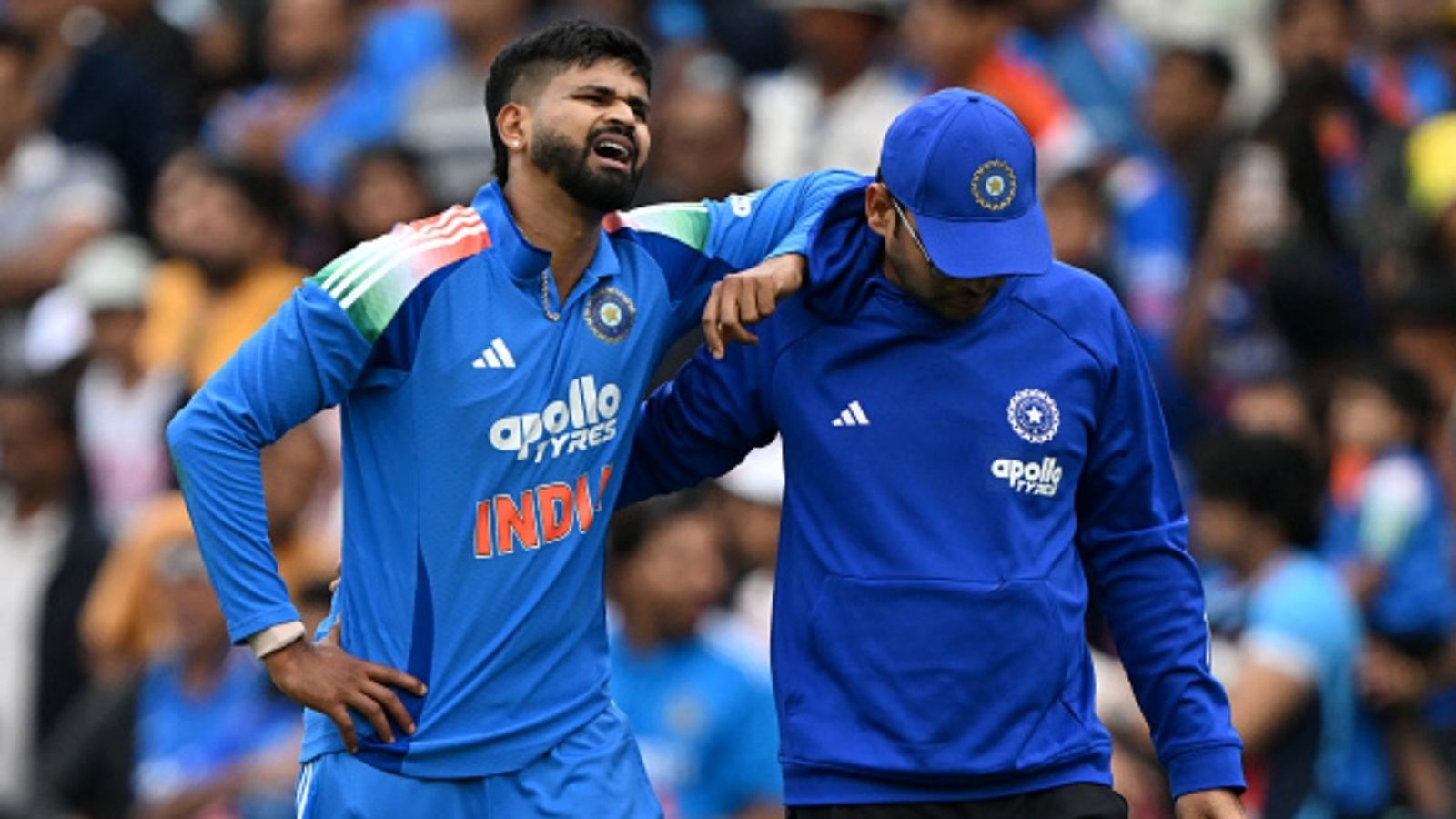 Shreyas Iyer posts first message from Sydney hospital after freak injury put him in ICU, says 'I'm currently...' India's Shreyas Iyer reacts in pain during the third ODI against Australia at the Sydney Cricket Ground in Sydney on October 25, 2025.