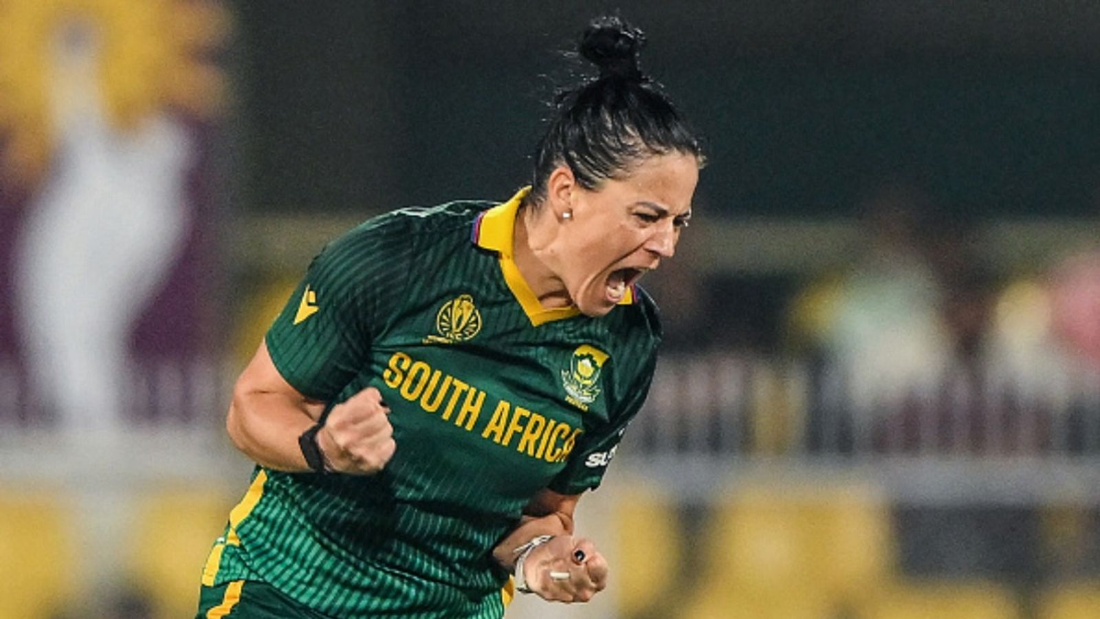 'I would love to play India in a final': South Africa all-rounder Marizanne Kapp after record-breaking fifer vs England in semifinal South Africa's Marizanne Kapp celebrates after taking the wicket of England's Sophia Dunkley during the 2025 ICC Women's Cricket World Cup ODI semi-final match at the Barsapara Cricket Stadium in Guwahati on October 29, 2025.