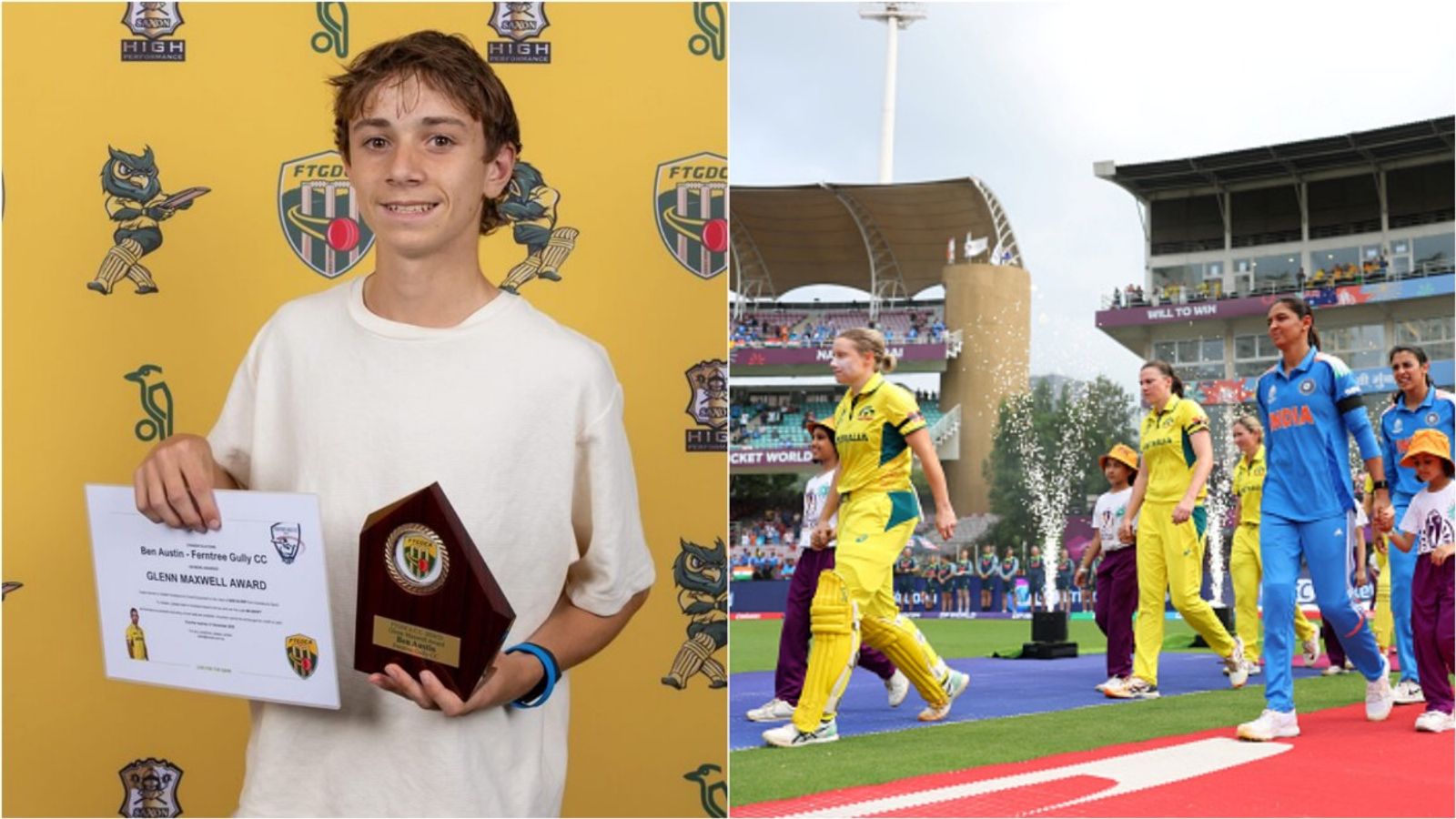 India-Australia players wear black armbands in semifinal to pay tribute to young Aussie Ben Austin who died after getting struck on neck in nets Australia's young club cricketer Ben Austin who was deceased, Harmanpreet Kaur, Alyssa Healy walk out for national anthems.