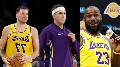 LeBron James & Luka Doncic go crazy over Austin Reaves’ game-winner as Lakers defeat Timberwolves Luka Doncic, LeBron James reat to Austin Reaves game winner