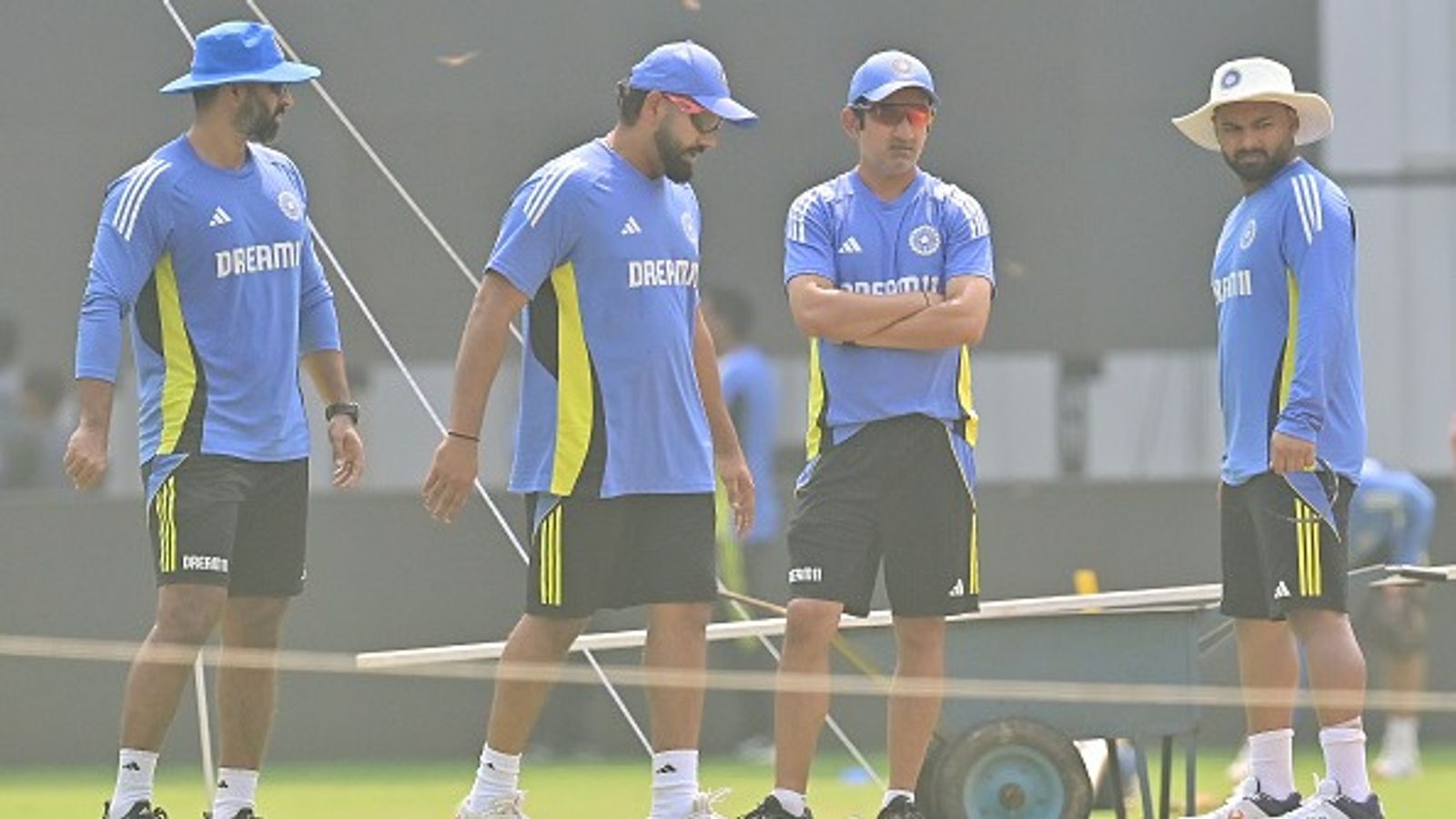 Big News: KKR appoint Rohit Sharma's long-time friend as new head coach ahead of IPL 2026 From Left: Former India's assistant coach Abhishek Sharma along with Rohit Sharma, Gautam Gambhir and Rishabh Pant in this frame