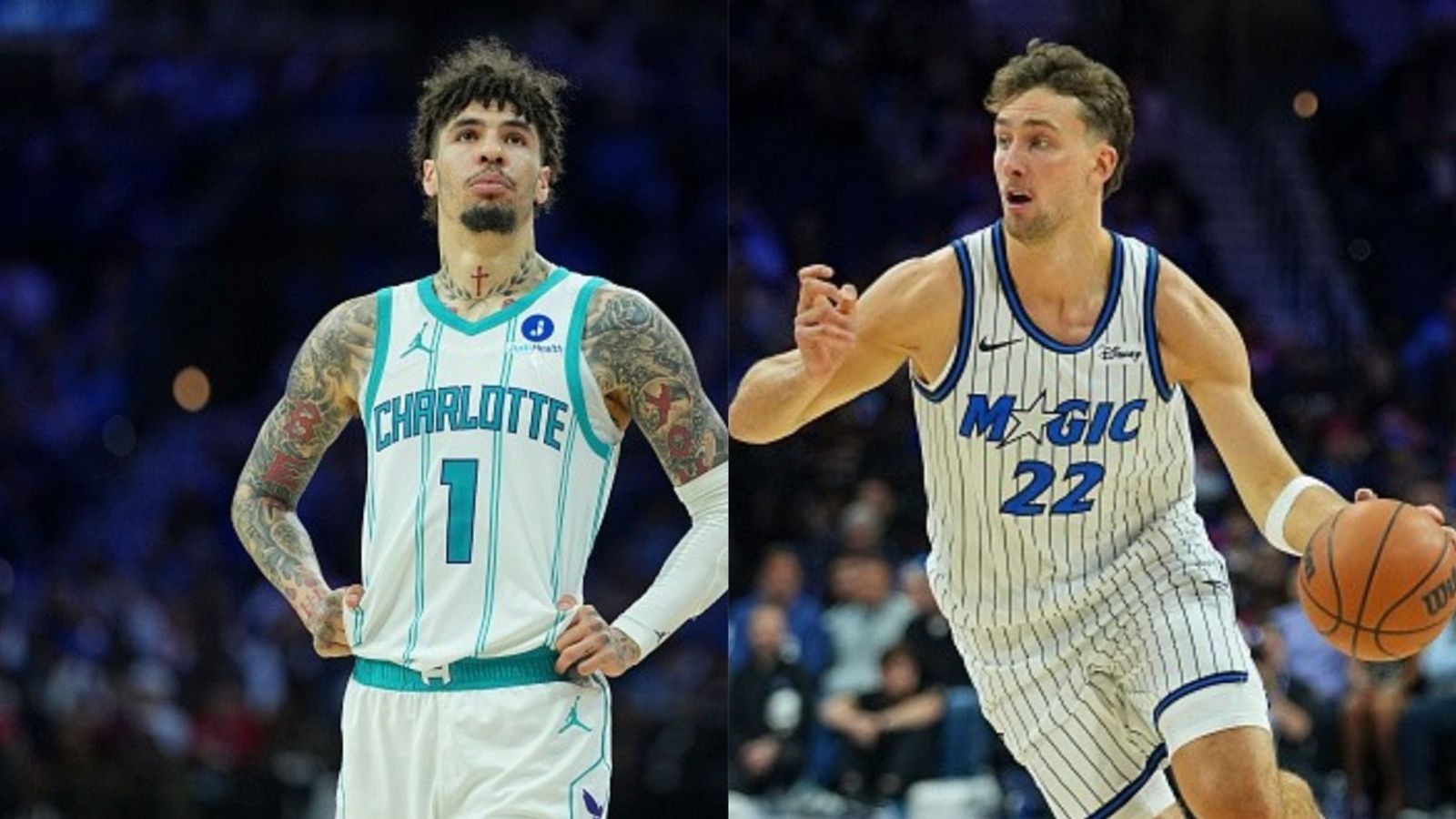 Magic vs Hornets schedule: Date, time, live stream and more on the NBA 2025-26 season LaMelo Ball, Franz Wagner in the frame (Images via Getty)