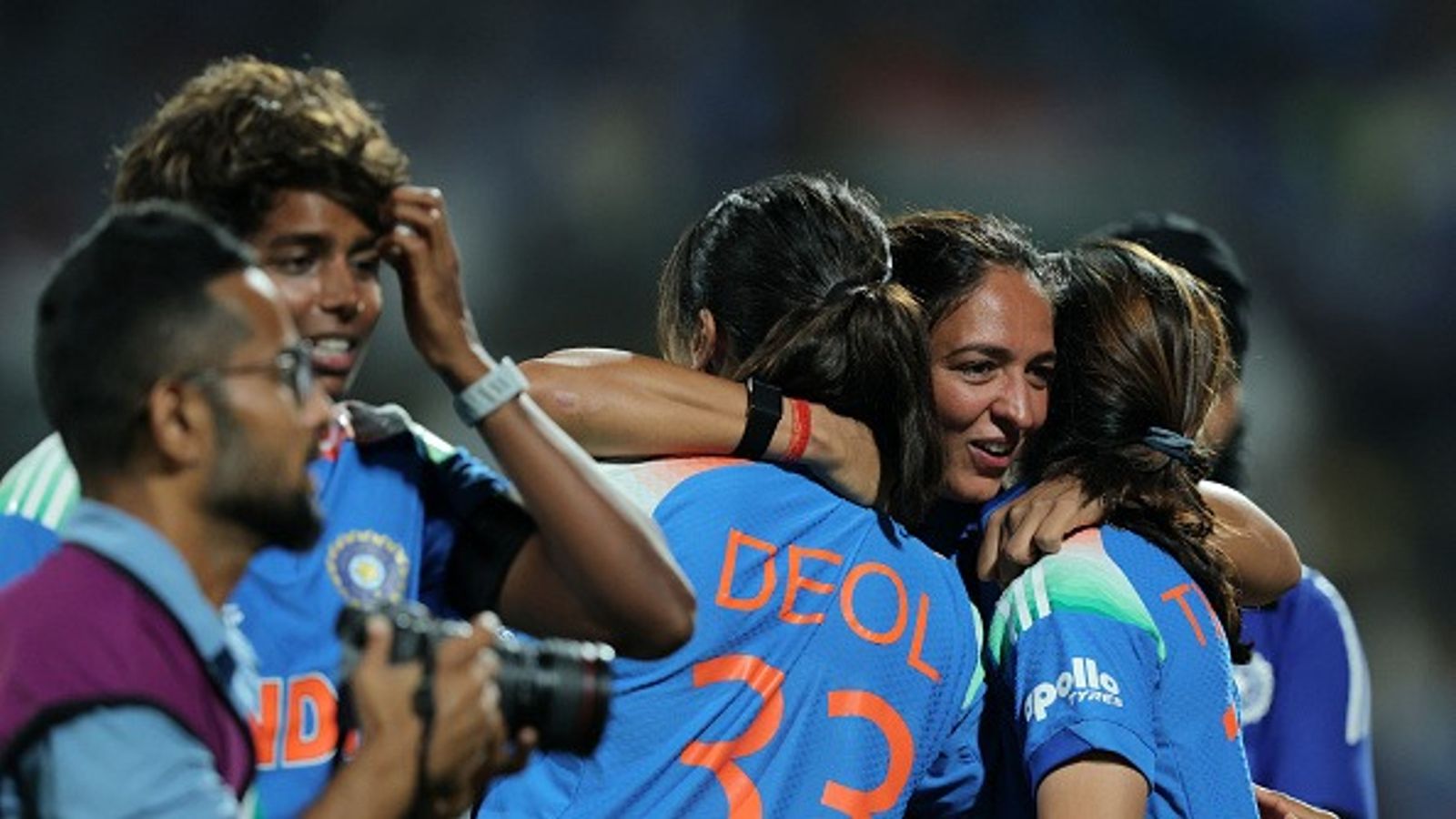 ‘She is always telling me we got…’: Harmanpreet Kaur on Jemimah Rodrigues after guiding India to Women’s ODI World Cup final Harmanpreet Kaur of India celebrates with team mates Harleen Deol and Renuka Singh following victory in the ICC Women's Cricket World Cup India 2025 Semi-Final match between India and Australia