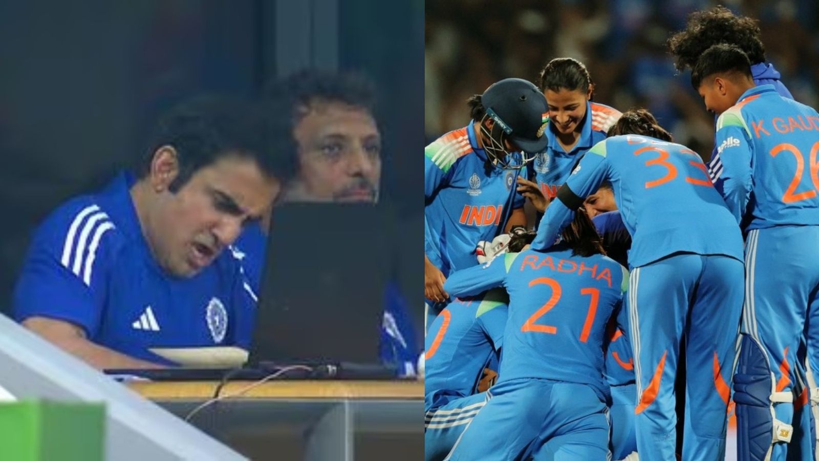 Gautam Gambhir's social media post praising Team India goes viral after Harmanpreet-led side beat Australia to enter Women's World Cup final In Pic: Gautam Gambhir along with Harmanpreet Kaur-led side