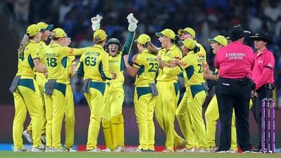 'I won't be there...': Australia superstar drops massive hint at retirement after Women's World Cup semifinal heartbreak against India Australia's Kim Garth celebrates with her teammates in this frame