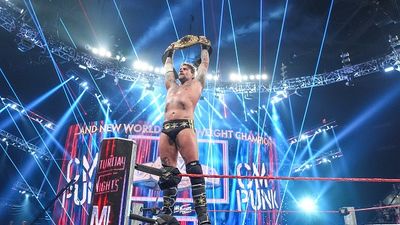 WATCH: CM Punk celebrates his World title win with 30-year-old star who has real-life beef with Seth Rollins SportsTak