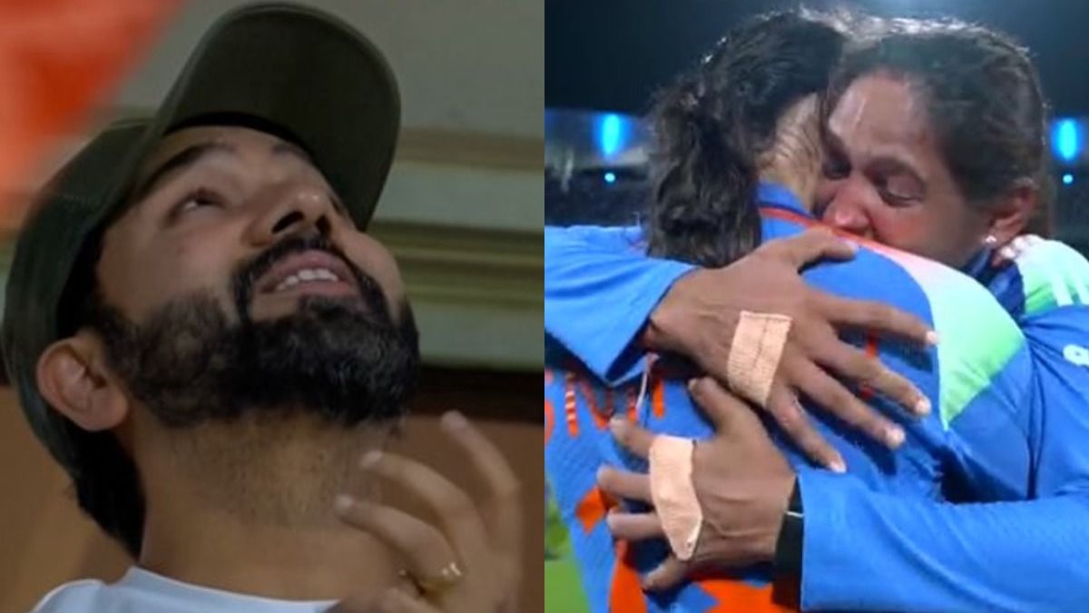 Rohit Sharma, Harmanpreet Kaur, Smriti Mandhana break down in tears after India win historic Women's ODI World Cup title Watch: Rohit Sharma, Harmanpreet Kaur, Smriti Mandhana break down in tears after India win historic Women's ODI World Cup title