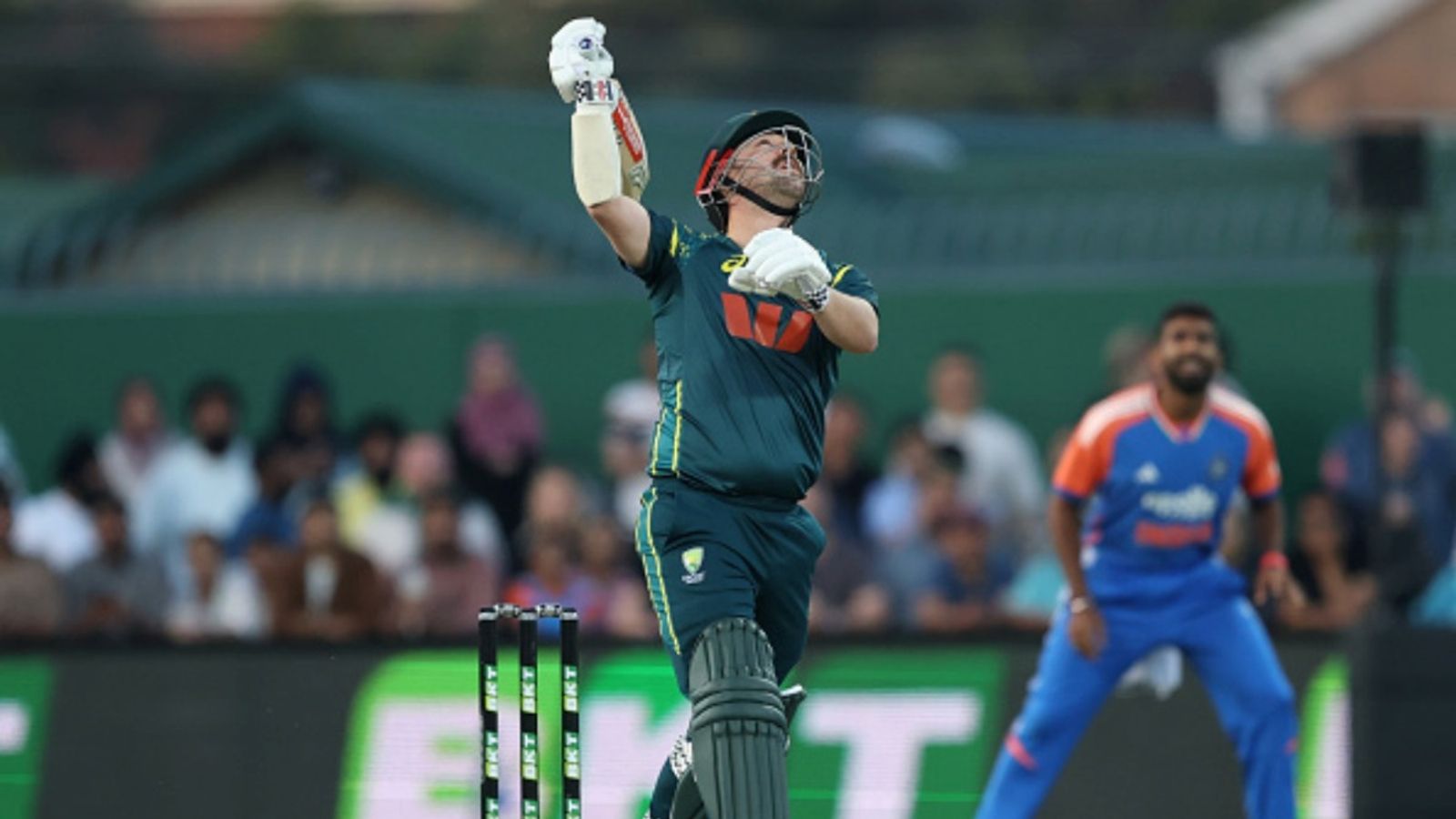 After Josh Hazlewood, Travis Head leaves Australia's T20I squad, set to miss remaining 2 games against India, no replacement named Travis Head of Australia hits out during game three of the T20I series against India at Bellerive Oval on November 02, 2025 in Hobart, Australia.