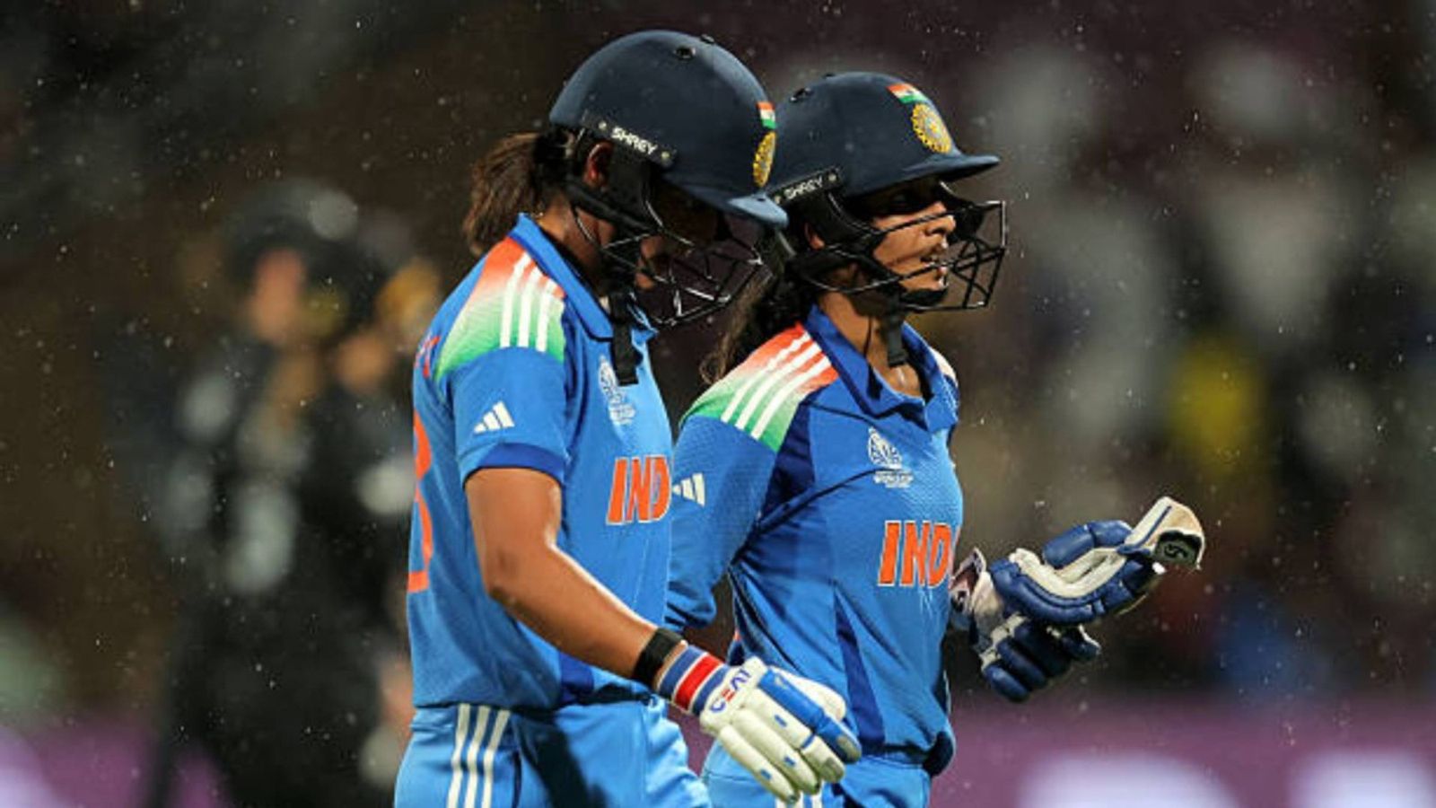 Not Harmanpreet Kaur or Pratika Rawal, these 3 Indians included in ICC Women's WC's Team of the Tournament Harmanpreet Kaur and Pratika Rawal of India walk off as rain interrupts play during the ICC Women's Cricket World Cup India 2025 match between India and New Zealand