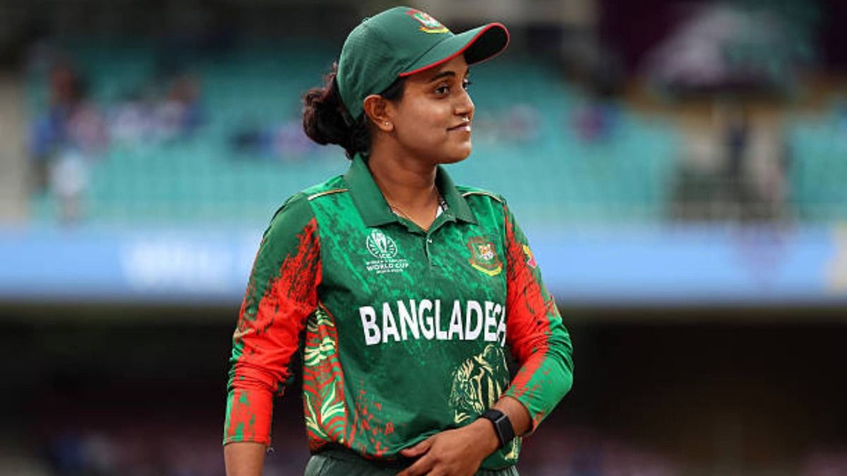 Nigar Sultana Joty of Bangladesh looks on prior to the ICC Women's Cricket World Cup India 2025 match between India and Bangladesh at DY Patil Stadium Nigar Sultana Joty of Bangladesh looks on prior to the ICC Women's Cricket World Cup India 2025 match between India and Bangladesh at DY Patil Stadium