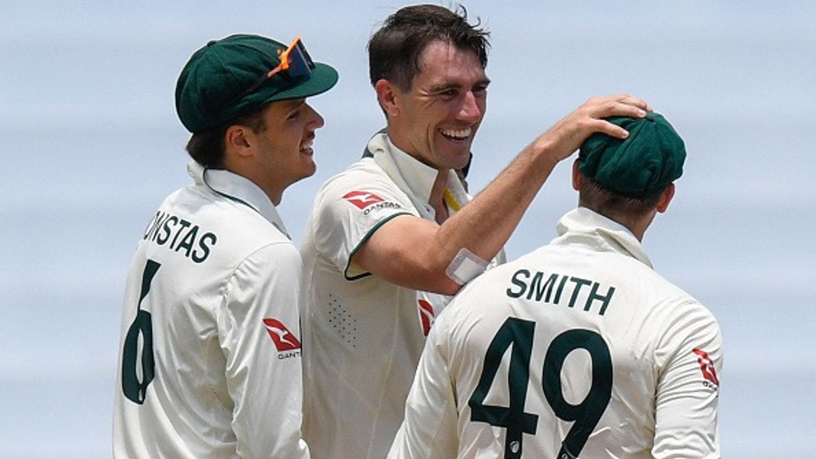 'If he farts, its a headline': Australia selector's blunt remark on 20-year-old star's absence from Ashes squad Australia's Pat Cummins (2L), Sam Konstas (L) and Steve Smith in this frame