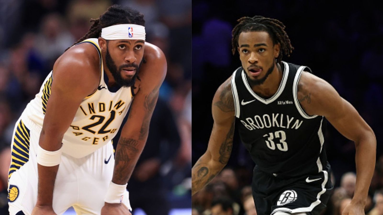 Pacers vs Nets schedule: Date, time, live stream, and more on the NBA 2025-26 season Isaiah Jackson, Nic Claxton in the frame (Images via Getty)