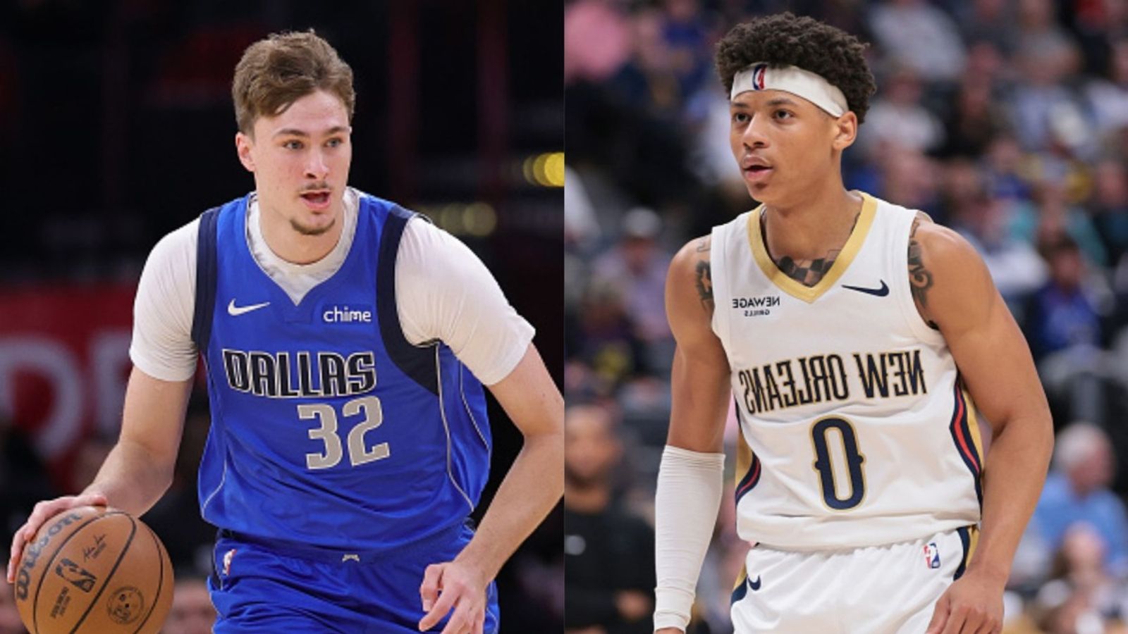 Mavericks vs Pelicans schedule: Date, time, live stream, and more on the NBA 2025-26 season Cooper Flagg, Jeremiah Fears in the frame (Images via Getty)